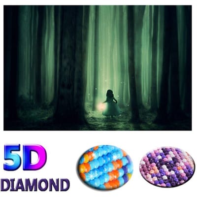 5D Diamant Schilderij Mooi Landschap Kruissteek DIY Diamant mozaïek Borduren 20X30CM blue