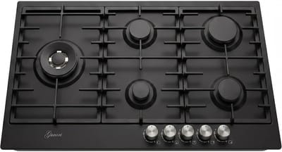 Kookplaat -Gurari - GCH FB 905 BL Gaskookplaat - 90 cm - zwart - 4,0 kW - WOK - 5 gaspitten - aardgas - FL.gas