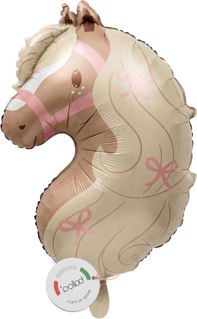 Dailygoods- Folieballon XXL - Boho Pony - Dierenmotief - Helium Ballon - Feestdecoratie - 74 cm - Duurzaam - Verjaardagsballon