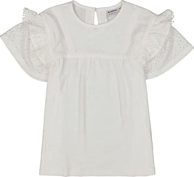 GARCIA Meisjes T-shirt Wit Korte mouw - Maat 128/134