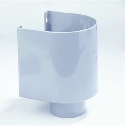 DYKA PVC vergaarbak half rond voor 100mm buis HWA - grijs (20033860)