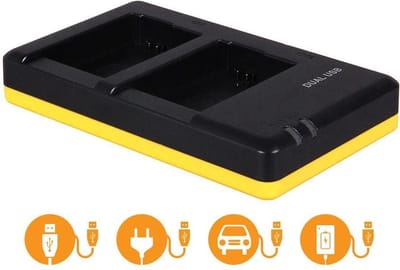 Huismerk Duo oplader voor 2 camera-accu's Sony NP-FW50