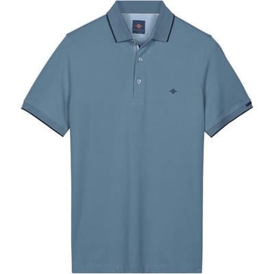 Baileys Polo Two-Tone Solid Fine Line Tipping Detail Cloud Blue / male