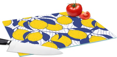 Glazen Snijplank - 39x28 - Citroen - Zebra - Fruit - Patronen - Snijplanken Glas