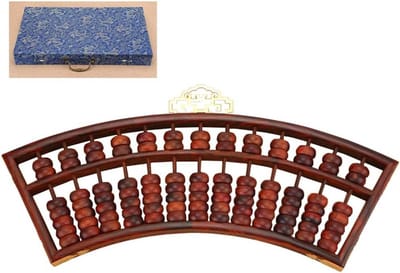 Telraam - Rekenrek hout - Wiskunde leren - Traditioneel rekenhulpmiddel - 48 cm - Bruin