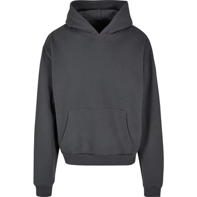 Build Your Brand - Ultra Heavy Cotton Box Hoodie - Dark Grey maat XS