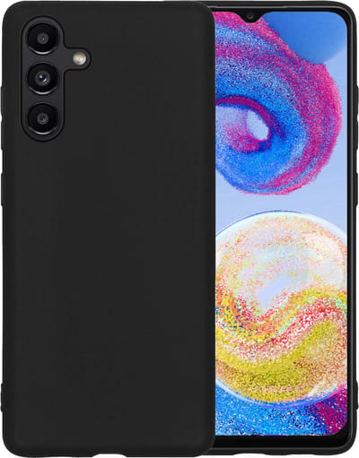 Hoesje - Geschikt voor Samsung Galaxy A04s - Sterk & Shockproof - Siliconen Case - Hoes Cover - Telefoonhoes - Zwart