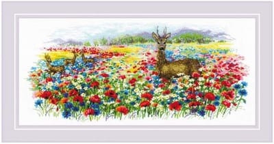 Borduurpakket Bloemenweide