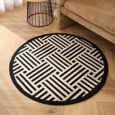 Tapis Rond de Chambre à Coucher Advanced Sense Tapis de Sol pour Salon Canapé Table Basse Couverture Bureau Chaise d'Ordinateur Tapis de Pied Vestiaire Tapis de Sol Diameter 80cm