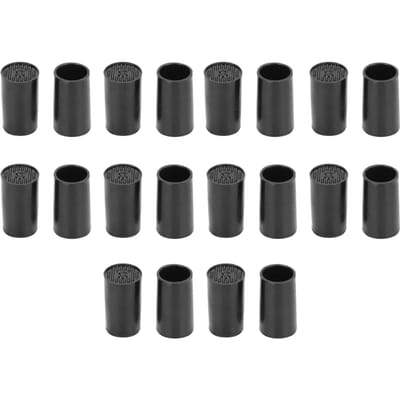 10 paires d'embouts pour talons hauts en polyuréthane noir pour chaussures, kits de réparation et de remplacement (diamètre intérieur)