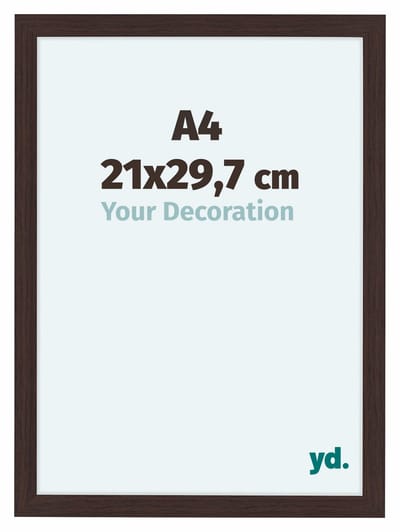 Your Decoration - Fotolijst A4 21x 29,7 cm - MDF - Eiken Donker - Como