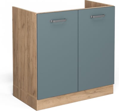 Vicco R-Line Wastafelkast – 80 cm zonder werkblad Blauw-grijs