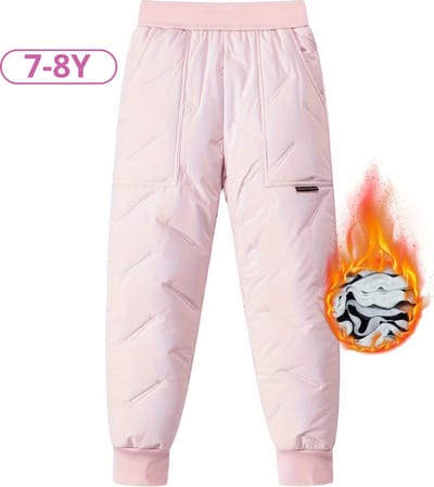 Bovista Skibroek - Skipak - Snowboard Broek - Winterbroek - Sneeuwbroek - Kinderen - Meisjes - Wintersport - Roze - 7 tot 8 Jaar