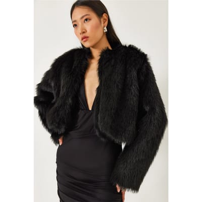 Boxy Crop Nepen Bontjas