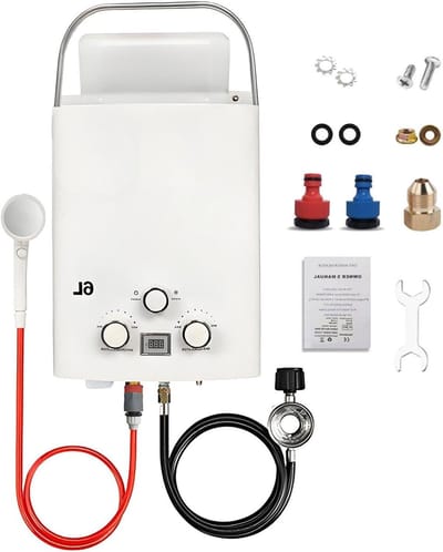 Tankloze Boiler - Warmwaterapparaat - Direct Warm Water - Energiezuinig - 6L Capaciteit - Wit