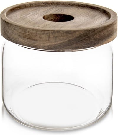 Voedselcontainer Strooibus Glas met Deksel en Pakking 500 ml - Container voor Losse Producten - Keuken - Voedsel - Doos
