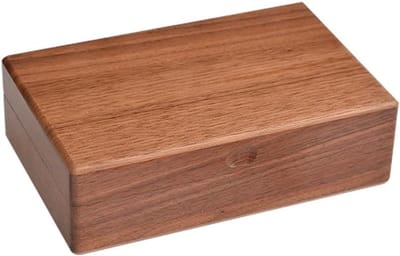 Houten Sieradendoos - Opbergkistje - Sieraden Opbergen - Massief Hout - N.v.t. - Houtkleur