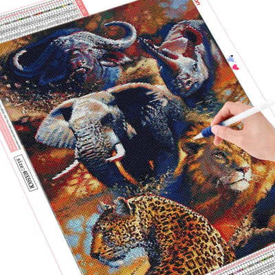 Diamant borduurwerk kruissteek olifant 5D DIY diamant schilderij dier mozaïek decoraties voor kamer Full Square 20X30CM