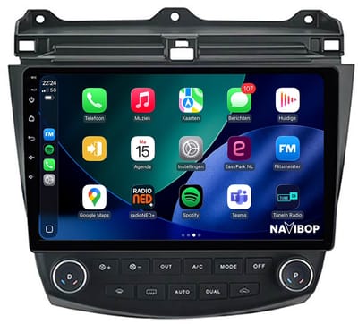 9-Inch Android Autoradio | CarPlay & Android Auto | Geschikt voor Honda Accord 2003-2008