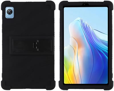Zeynomax - Case voor Blackview Tab 60 - Zachte TPU siliconen hoes - Airbag valbescherming - Zwart - Bescherming tablet - Geschikt voor Blackview Tab 6
