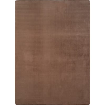 Muratap Joy effen soft vloerkleed – 100% polyester – anti-slip bruin- 60x100 cm