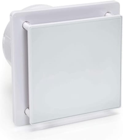 Thuys - Badkamer Ventilator met Vochtigheidssensor 150mm - Timer - Terugslagklep - 16x20cm - voor Droge en Frisse Badkamer