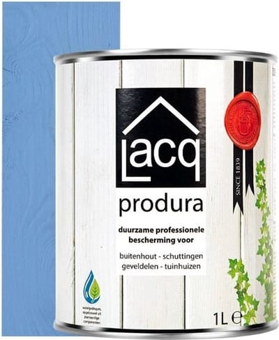 Lacq Produra - Beits - 1 liter - Blue Clay - Duurzaam - Voor binnen en buiten
