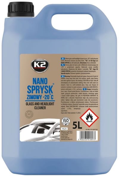 K2 Y625 Serie - Winter Ruitenwisservloeistof -20°C - 5L - Geparfumeerd