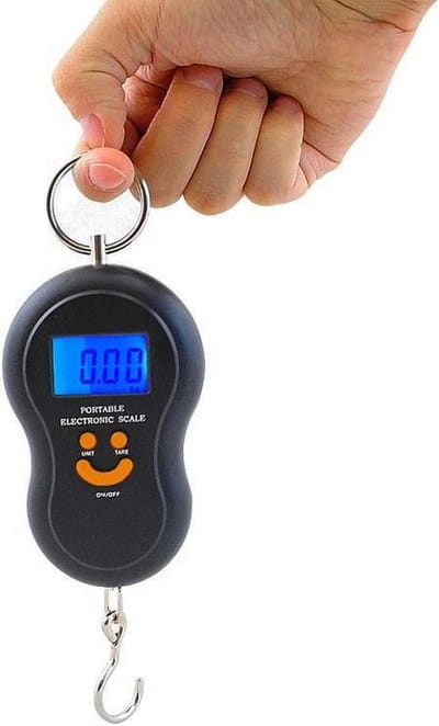 *** Koffer Weegschaal Digitaal - Tot 40KG - Digitale Bagage Weegschaal met LCD scherm - Hangweegschaal met Haak - van Heble® ***-