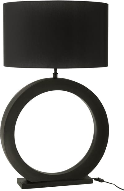 J-Line lamp Rond - aluminium - zwart