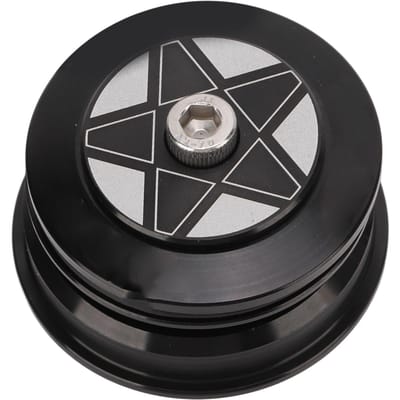 Jeu de direction de vélo à double roulement RISK pour fourche à tube droit vers tube conique 44‑50,6 mm avec cône de petit tube original de 1,25 gray