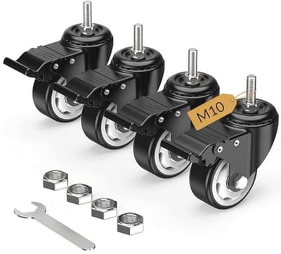 75mm Zwenkwielen met Totaal Slot en Rem - Duurzame Heavy Duty Stuurwielen