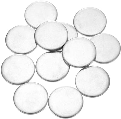 Roestvrijstalen Schijven - Metalen Cirkels - Handwerk & Hobby - Duurzaam 304 Materiaal - 25 mm Diameter - Zilver