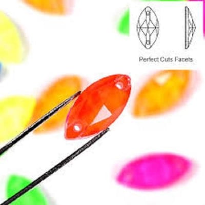 DMC Sew on Eye Neon Pink 7*15