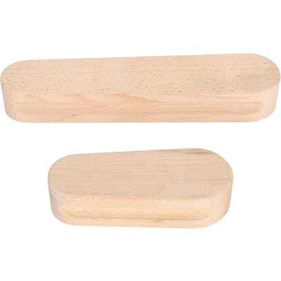 2 stuks Beukenhout Kleermakersklapper Quiltersklapper Hardhout Kleermakersklapper voor Stoomstrijkijzer voor beige