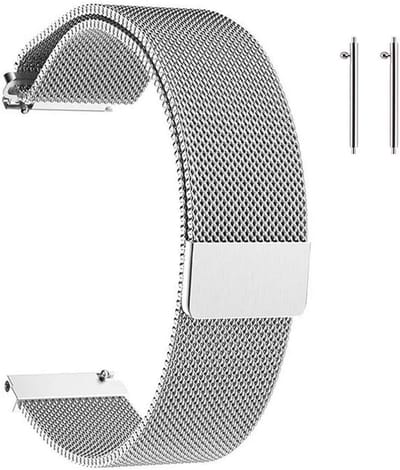Metalen horlogebanden 20mm - gaas met snelsluiting - magnetische sluiting - SnelShoppen