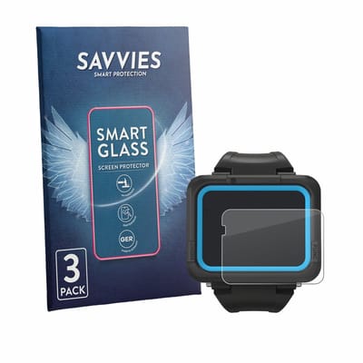 3 Stuks Savvies Screenprotector - geschikt voor Shearwater PEREGRINE dive computer - beschermfolie glas transparant
