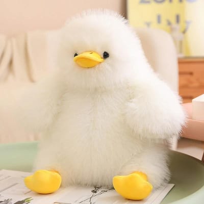 Grote Gele Eend Pluche Speelgoed Super Zacht Gevuld Levensgetrouw Dier Poppetje voor Meisjes Kinderen Verjaardagscadeaus 40cm