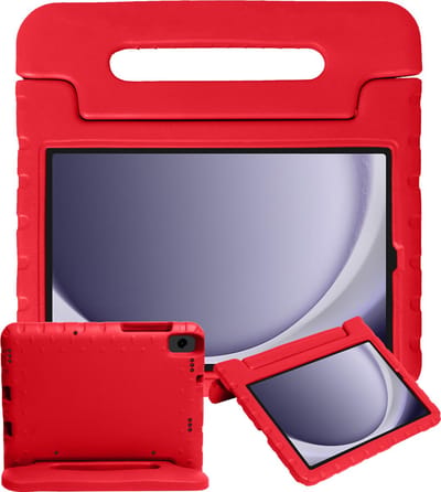 Hoesje - Geschikt voor Samsung Galaxy Tab A11 / A9 - Kinderhoes Shockproof Bumper - Kidsproof Case - Tablethoes - Kinder Hoes Cover - Rood