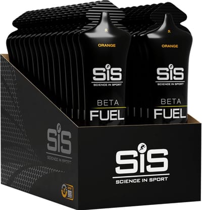 Science in Sport - SIS Beta Fuel - Dual Source energy gel - Orange smaak - 1 : 0,8 Maltodextrine Fructose verhouding - 40 gram koolhydraten per gel - 30 x 60ml