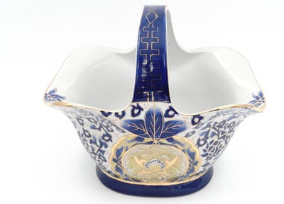 Woondecoratie / Chinese Woondecoratie – Porselein – Blauw – Mandvormig