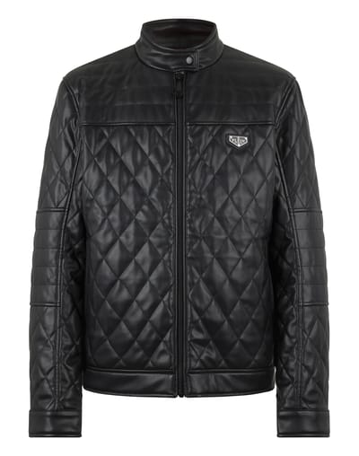 Eco Leather Padded Jacket