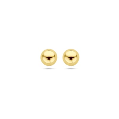 Marie Celeste oorknoppen bol - 6 mm - Goud