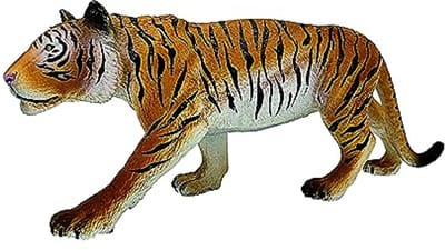 Bullyland 63719 – Speelfiguur en verzamelfiguur Tijger – ca. 10 cm – levensecht en detailrijk vormgegeven – ideaal als educatief speelfiguur, taartdecoratie of klein cadeautje voor kinderen vanaf 3 jaar.
