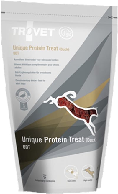 TROVET Unique Protein Treats UDT (Duck) Hond - 8 x 125 gr