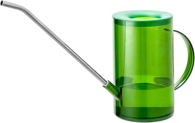 Grote plastic gieter van 1L met lange tuit voor binnen en buiten, ideaal voor tuin en kamerplanten