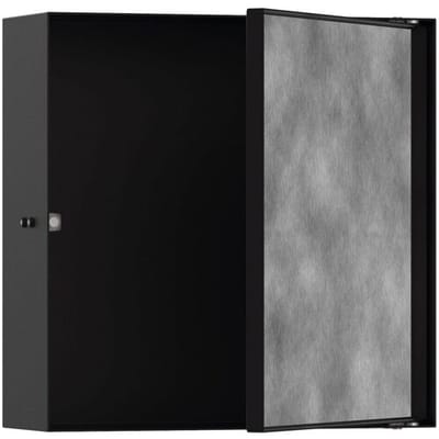 Hansgrohe XtraStoris Rock wall niche installation box with tileable door 30 x 10 x 30 cm 56085670