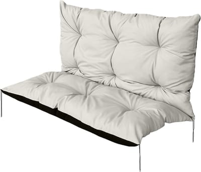 Tuinkussen Bank - Schommelkussen Zit - Buiten Ontspannen - Waterdicht Codura Materiaal - 120x60x50cm - Beige
