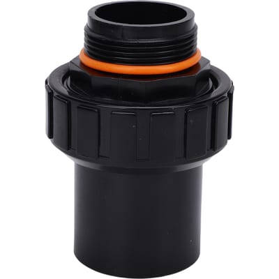 Zandtank Rechte Waterpijp met Schroefdraad Verbinding Zwembadpomp Fittingen PVC Koppeling Adapter Connector 1.5 Inch G1-1/2 black
