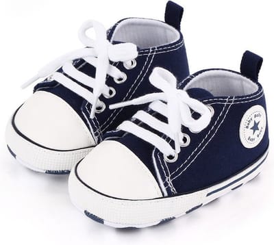 Steppies Babyschoentjes - Blauw - Zachte Zool Antislip - Maat 16-17 (0-6 maanden, 11 cm) - Babyslofjes